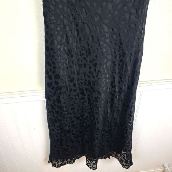 Good American Women's 04 Small Black Cheetah Animal Print Slip Evening Dress - Picture 4 of 9